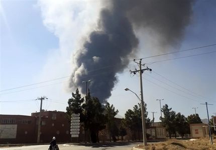 مهار آتش سوزی شهرک صنعتی گلپایگان