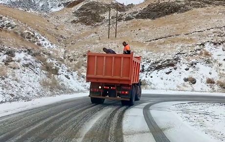 بارش برف در سطح استان قزوین