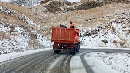 بارش برف در سطح استان قزوین