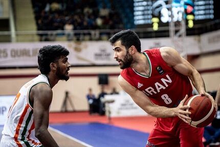برد راحت تیم ملی بسکتبال مقابل هند
