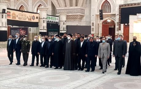 تجدید میثاق رئیس جمهور و اعضای هیأت دولت با آرمان‌های امام راحل و شهدای انقلاب اسلامی
