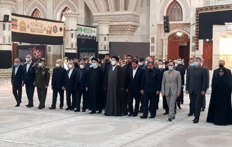 تجدید میثاق رئیس جمهور و اعضای هیأت دولت با آرمان‌های امام راحل و شهدای انقلاب اسلامی
