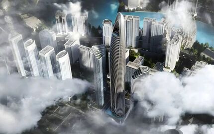 برج میلیارد دلاری مرسدس بنز در دبی رونمایی شد + ویدئو