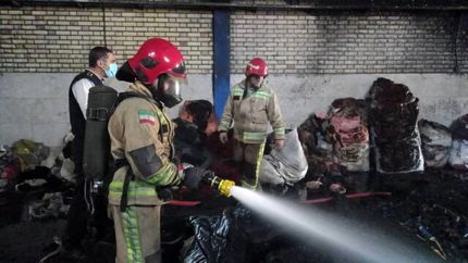 آتش سوزی در شهرک صنعتی قرچک /حادثه بدون مصدوم