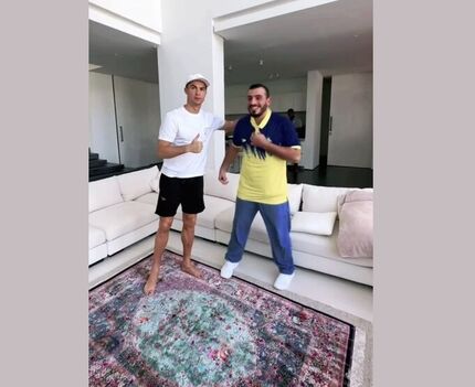 فرش اهدایی پرسپولیس در خانه رونالدو!