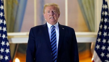 ترامپ به کاخ سفید بازگشت؛ بدون ماسک