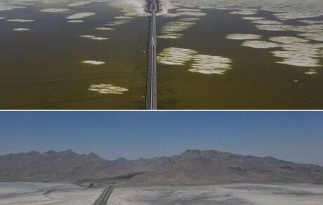 انتشار تصاویری از وخامت اوضاع دریاچه ارومیه