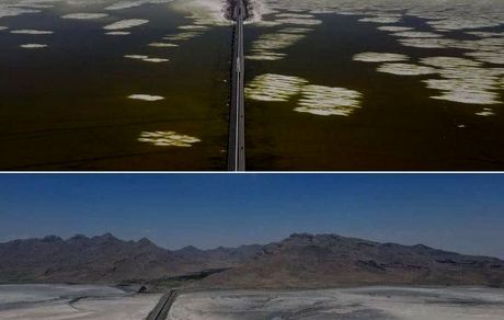 انتشار تصاویری از وخامت اوضاع دریاچه ارومیه