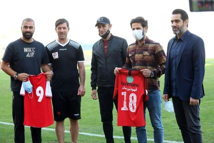 هدیه پرسپولیسی‌ها به مازیار زارع و پژمان نوری