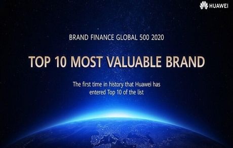 هوآوی برای اولین بار در لیست ۱۰ برند با ارزش جهان قرار گرفت
