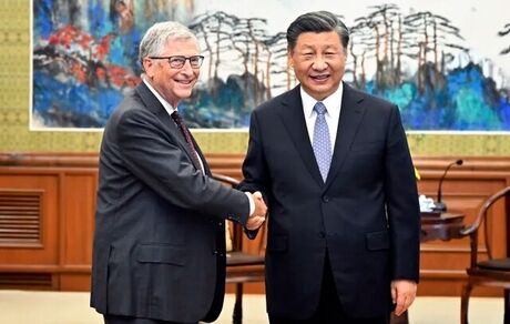 دیدار بیل گیتس با رئیس جمهور چین