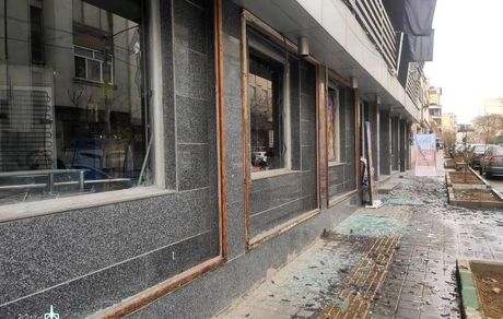 ساختمان تالار هنر در حملات دشمن خسارت دید