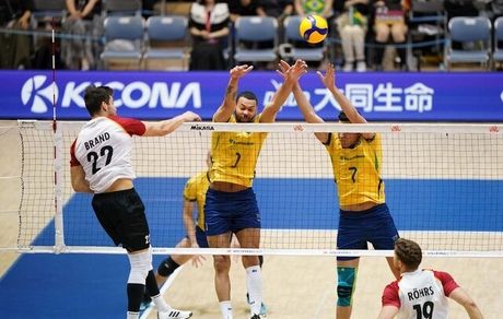 تیم ملی برزیل در آستانه حذف از والیبال قهرمانی جهان