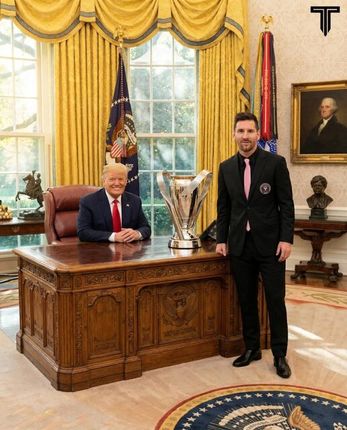 مسی با ترامپ دیدار می‌کند