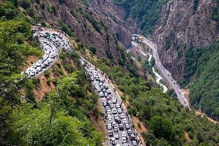 آغاز محدودیت ۳ روزه تردد در جاده چالوس