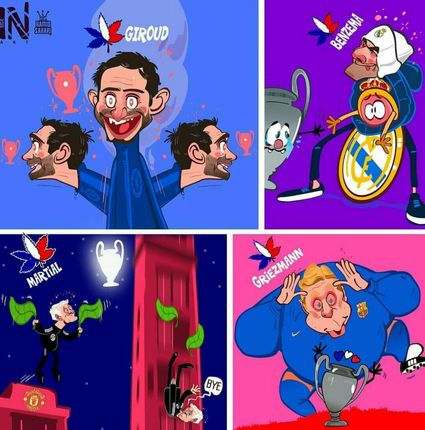 کارتون| تفاوت فرانسوی‌های رئال و بارسا