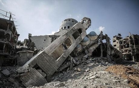 ۵۴ مسجد در غزه تخریب شد