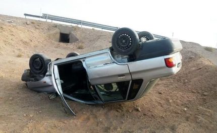 پراید واژگون شد / ۱۳ تبعه افغانستانی مصدوم شدند