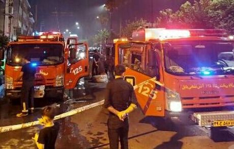 فروشگاه بزرگ اتکا در بابل آتش گرفت