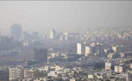آلودگی هوا در مناطق پرتردد شهر تهران