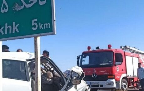 تصادف پژو و سمند با ۹ کشته و مصدوم