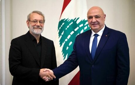 لاریجانی با رئیس جمهور لبنان دیدار کرد
