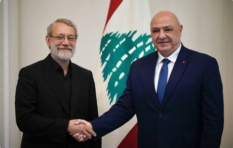 لاریجانی با رئیس جمهور لبنان دیدار کرد
