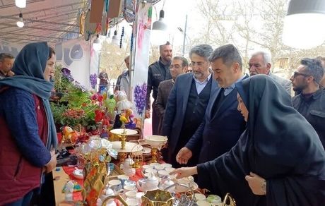 آغاز نمایشگاه نوروزی صنایع دستی و سوغات در دهکده تفریحی و گردشگری باغستان کرج