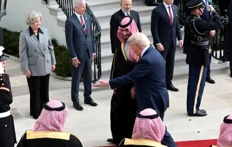 بن سلمان وارد کاخ سفید شد + ویدئو