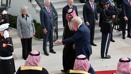 بن سلمان وارد کاخ سفید شد + ویدئو