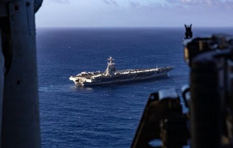 ورود ناو هواپیمابر «یواس‌اس جرالد آر. فورد» به کارائیب