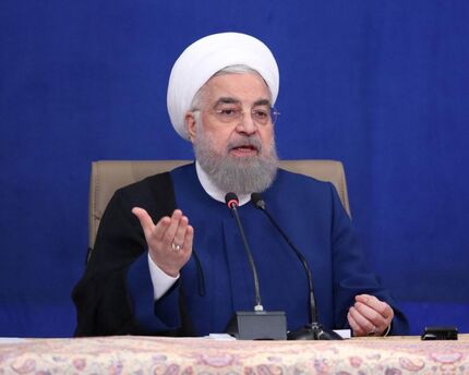 حسن روحانی: بعد از ۵ ماه، متأسفانه در شرایط نه جنگ و نه صلحیم / تکرار نشدن جنگ دست ماست