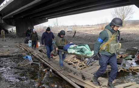 حمله روسیه به غیرنظامیان در حال خروج اوکراین