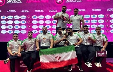 نایب قهرمانی تیم گراپلینگ ایران در قهرمانی آسیا
