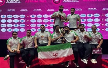 نایب قهرمانی تیم گراپلینگ ایران در قهرمانی آسیا