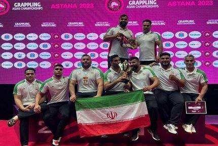نایب قهرمانی تیم گراپلینگ ایران در قهرمانی آسیا
