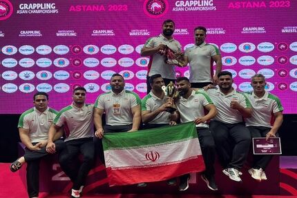 نایب قهرمانی تیم گراپلینگ ایران در قهرمانی آسیا