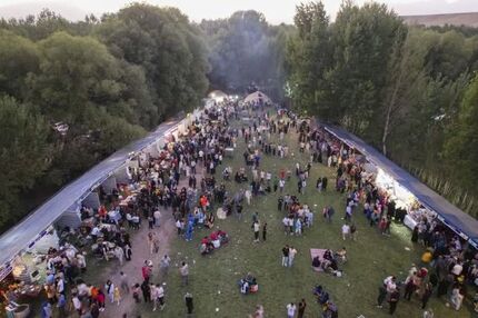 هجدهمین جشنواره ملی آش و غذاهای سنتی در منطقه گردشگری بولاغلار شهرستان نیر آغاز شد