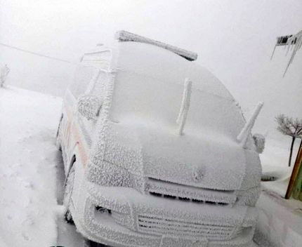 دمای هوا در ورزقان ۲۸ درجه زیر صفر!