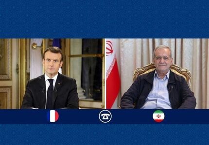رئیس جمهور فرانسه از گفت و گوی تلفنی با مسعود پزشکیان خبرداد