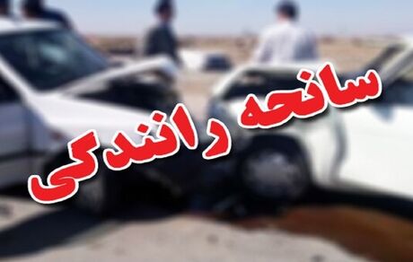 ۶ مصدوم در تصادف اتوبوس و نیسان آبی