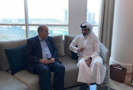دیدار تاج و با رییس فدراسیون فوتبال قطر