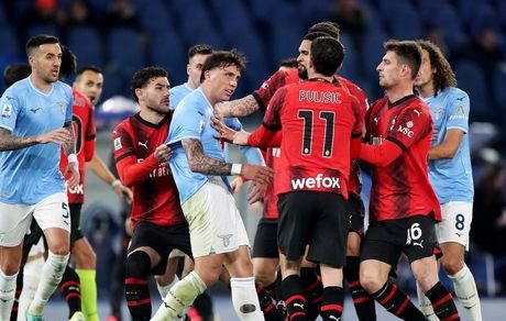 برد شیرین میلان در پایتخت ایتالیا مقابل لاتسیو هشت نفره