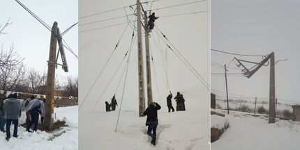 برف، ۱۰۰ میلیارد ریال به شبکه برق‌رسانی استان چهارمحال و بختیاری خسارت زد