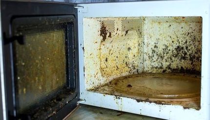 هشدار: وسایل را روی مایکروویو نگذارید