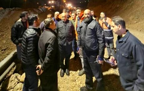 بازگشایی آزادراه پردیس - تهران پس از وقوع حادثه رانشی