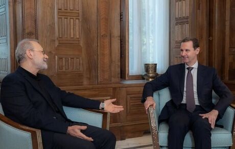 لاریجانی با بشار اسد دیدار و گفت و گو کرد