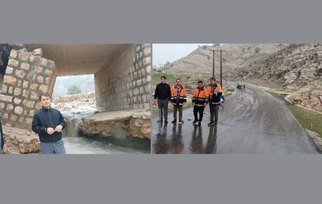 تخریب دو پل در بهمئی بدلیل سیل
