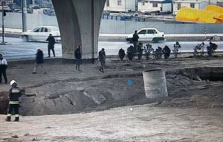 ریزش تونل در دست حفاری خط ۲ مترو اصفهان 