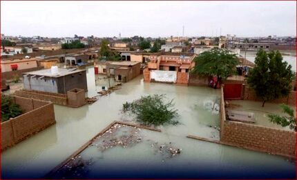 سیل، بندر گوادر پاکستان دچار فاجعه کرد
